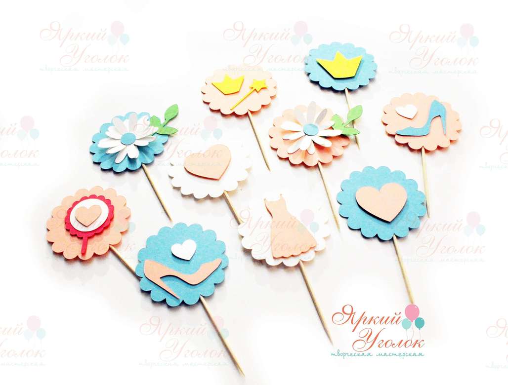 Топперы из отдельных элементов "Принцесса"