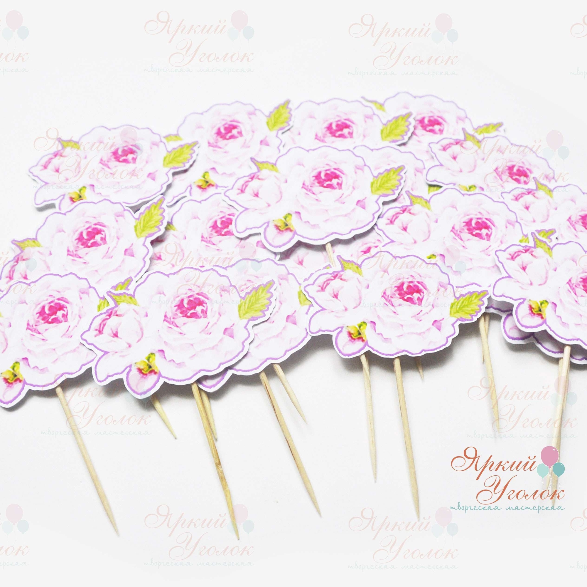 Топперы цветы Пионы