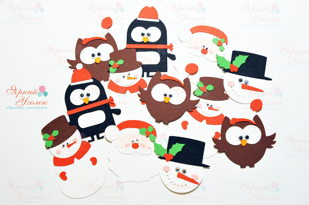 Картинки из отдельных элементов  Новогодние