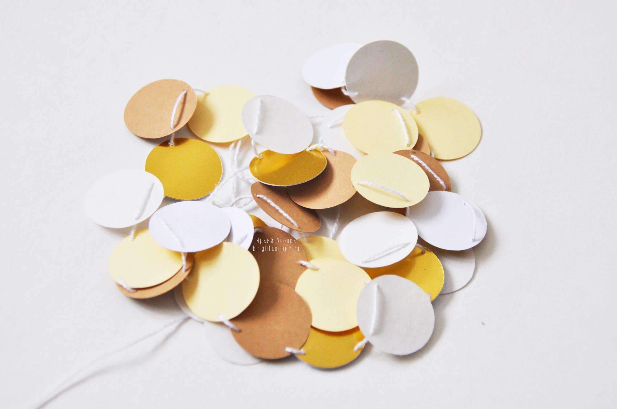 Мини гирлянда для торта кружки