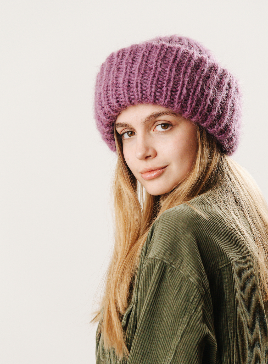 Double hat 3 нити сухая роза