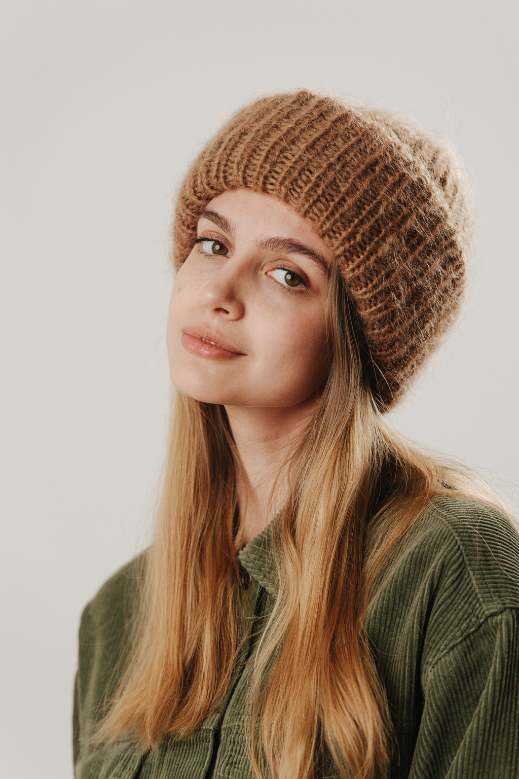 Double hat 2 нити карамельный