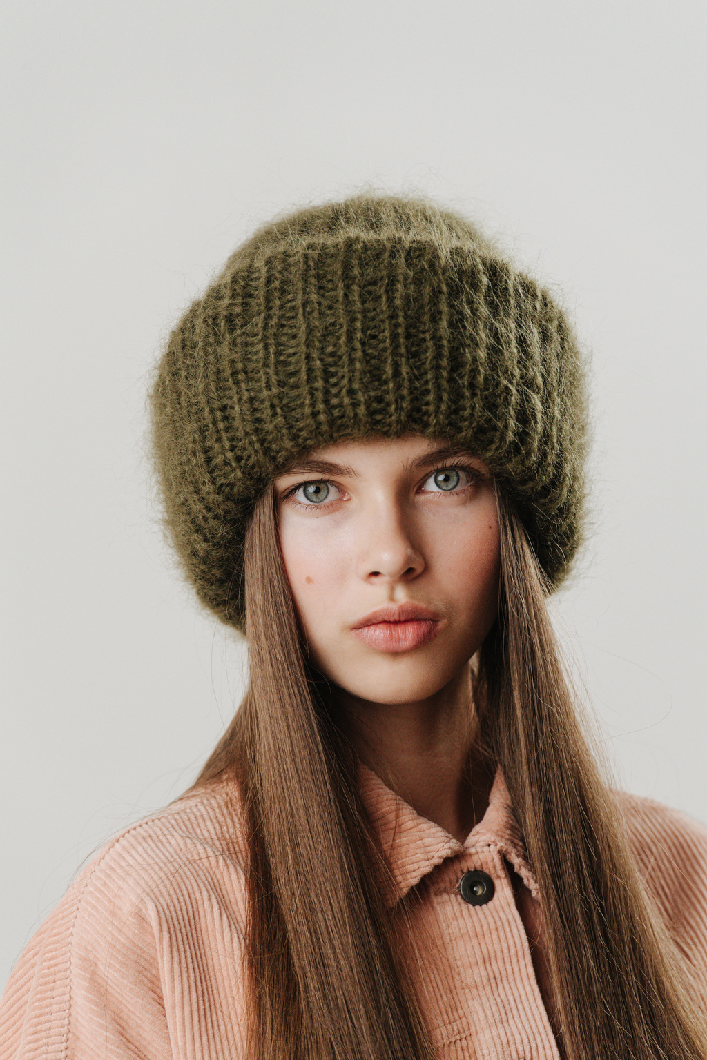 Double hat 2 нити оливковый