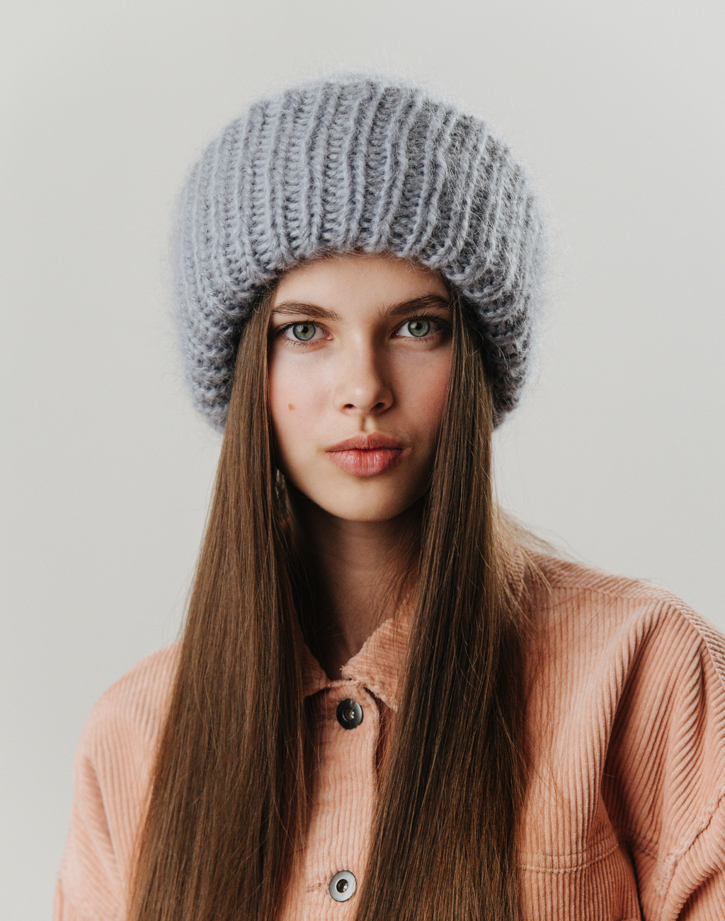 Double hat 3 нити серебристый