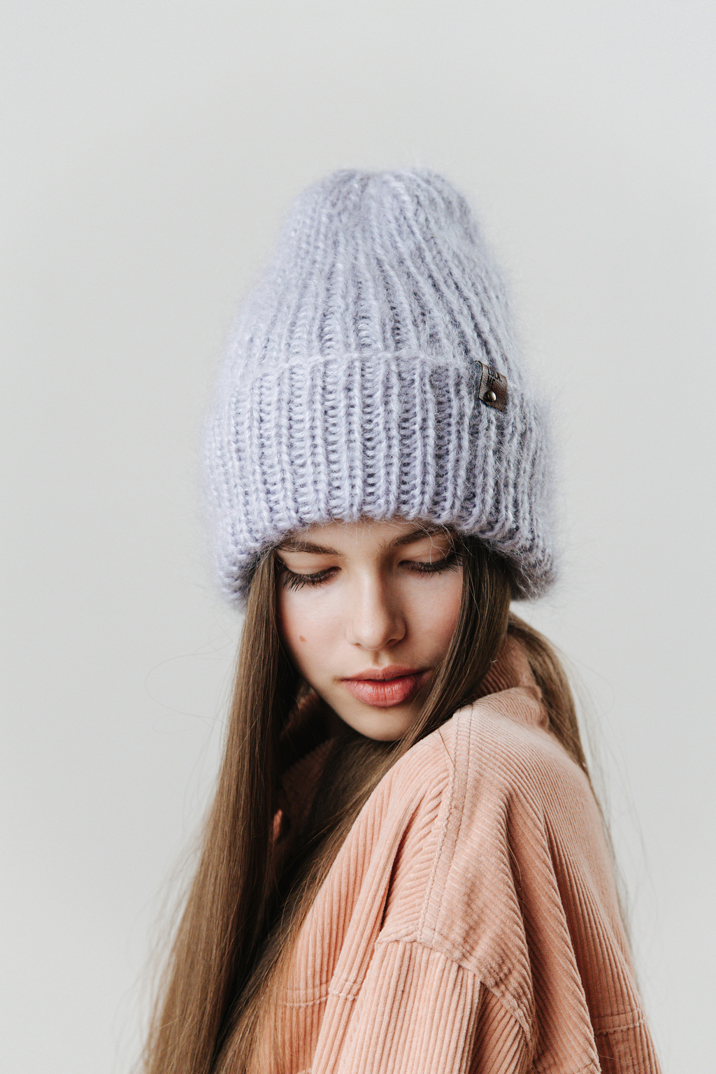 Simple hat серо-голубой