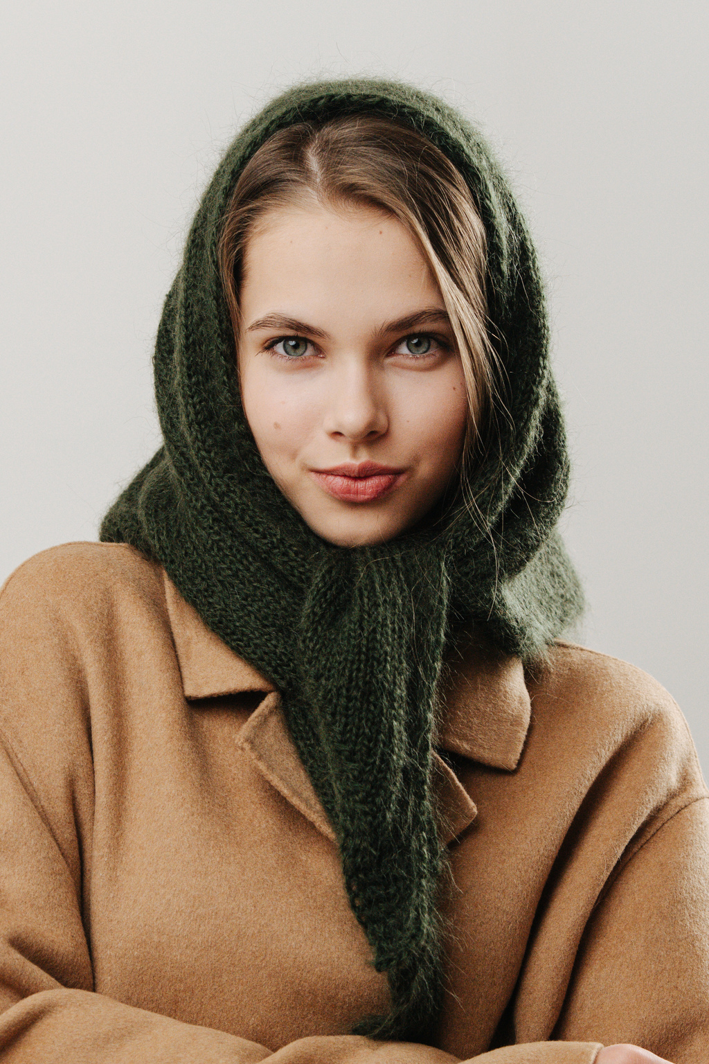 Косынка мохер хаки