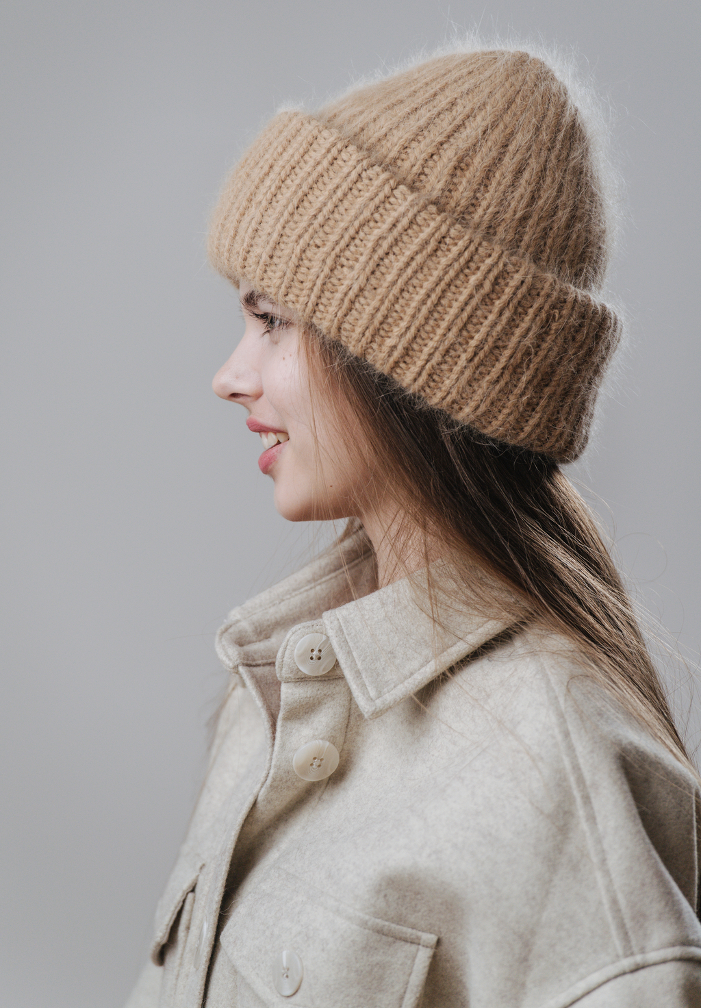 Double Minky ангора бежевый