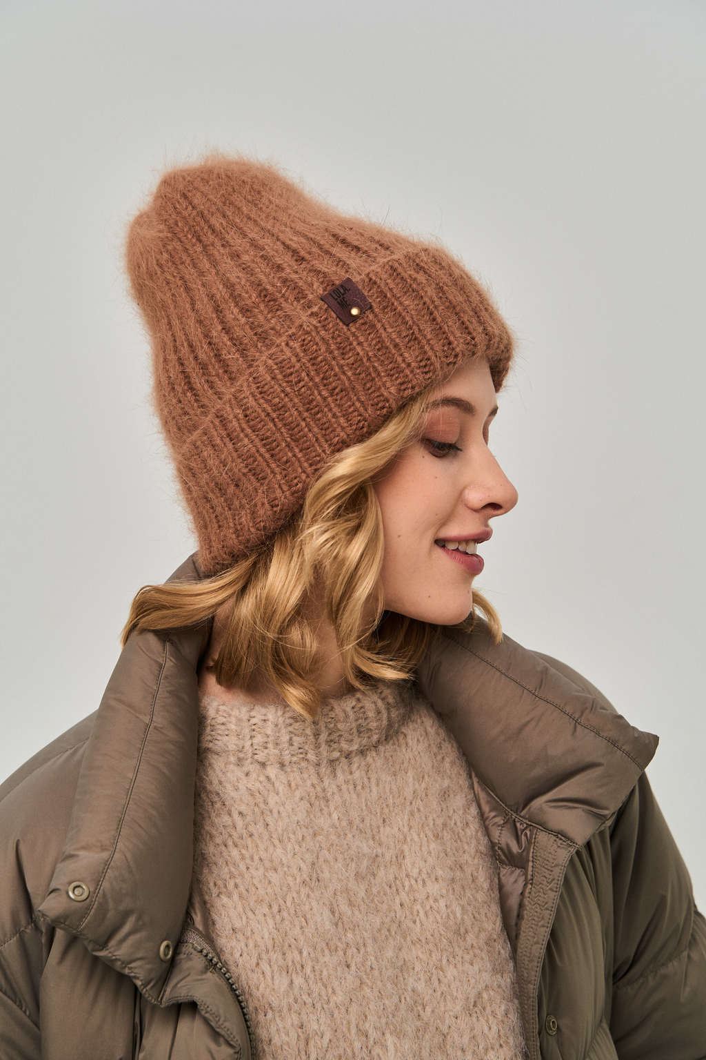 Minky ангора карамель