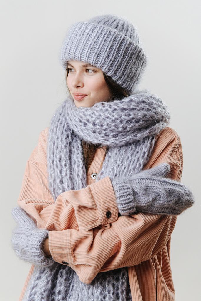 Комбо-набор серо-голубой