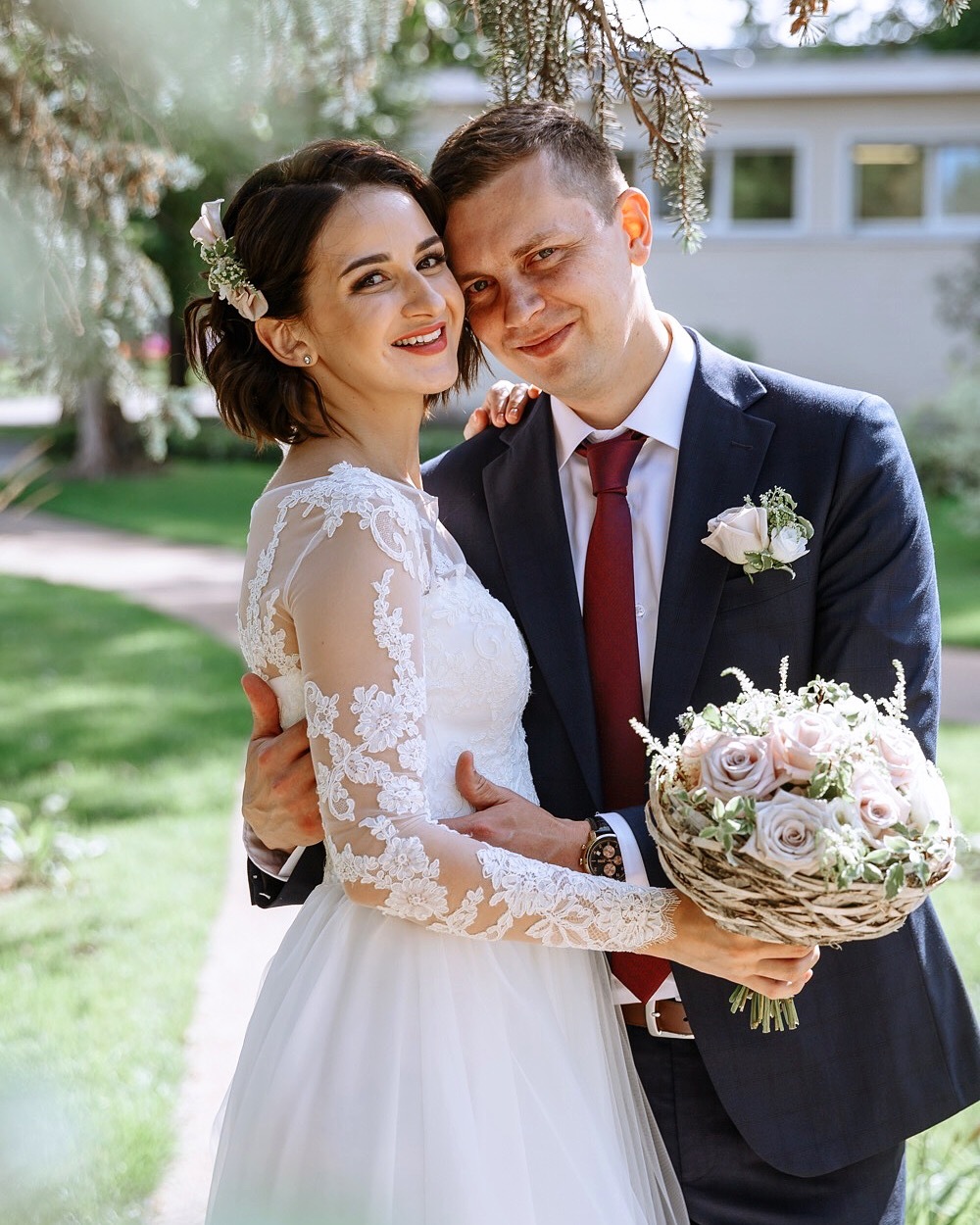 необычный букет невесты