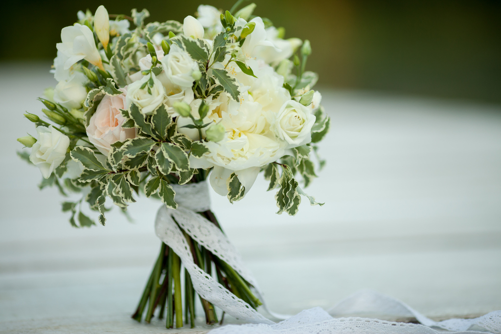 белый букет невесты