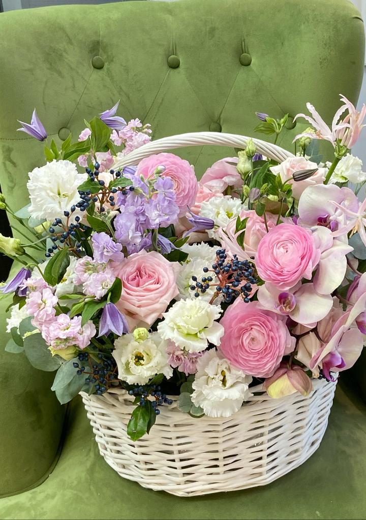 Цветочная корзина "Изысканность"
