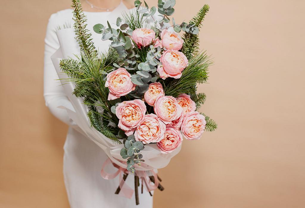 Авторский букет "Зимний с Джульеттой"