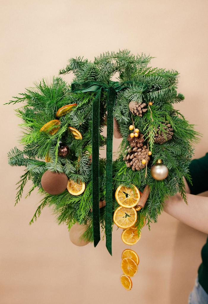 Рождественский венок "Эко"