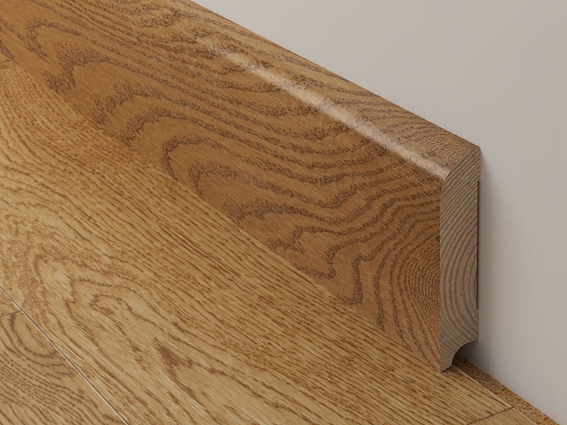 Деревянный плинтус (массив или шпон на хвойной основе)