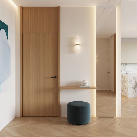 Имитация двери до потолка