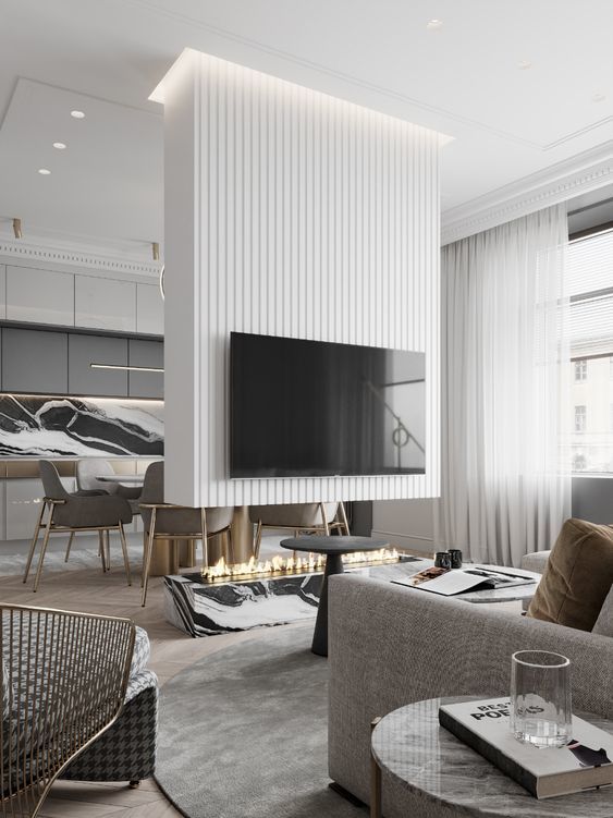 Перегородка в виде колонны / колонн