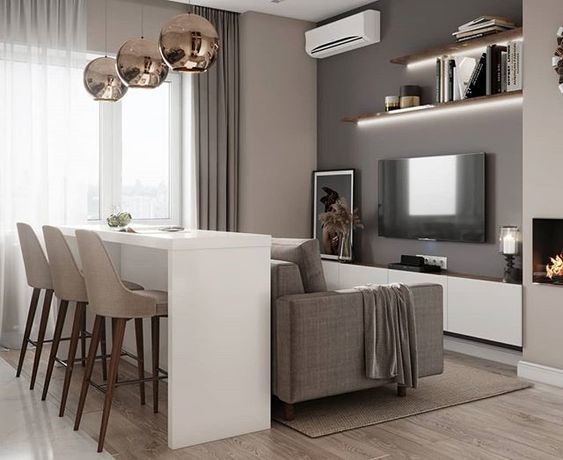 Отдельно стоящая барная стойка