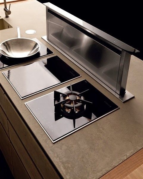 Вытяжка, встраиваемая в столешницу (выдвижная)