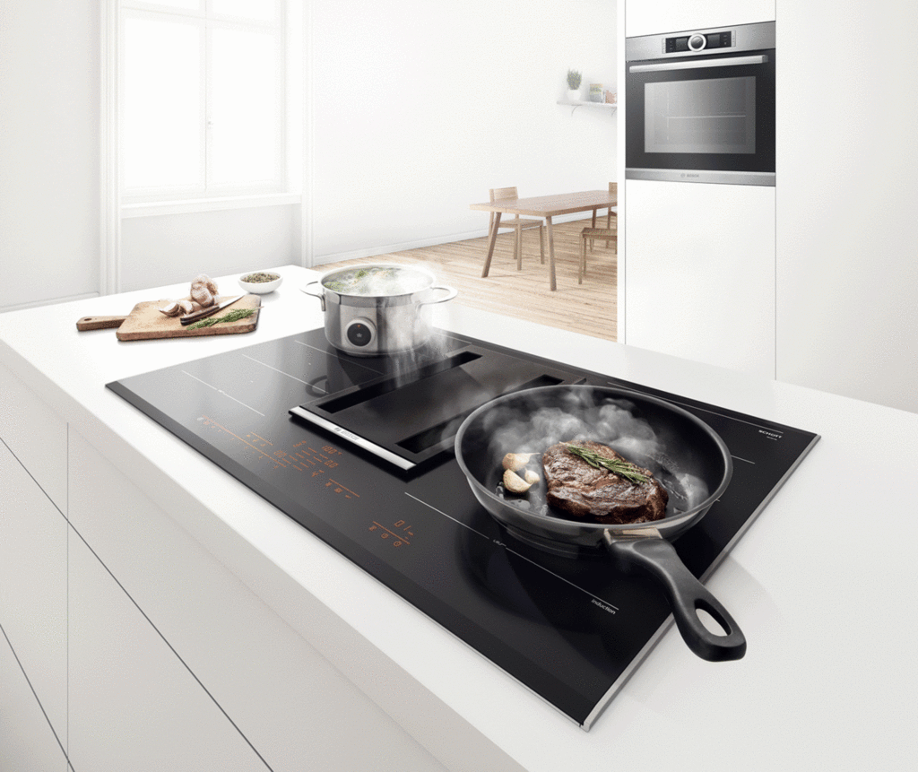 Варочная панель со встроенным модулем вытяжки (без отвода в систему вентиляции)