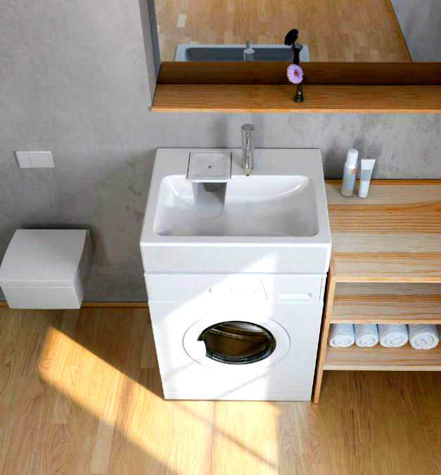 ТИП МОНТАЖА - Раковина, устанавливаемая над стиральной машиной