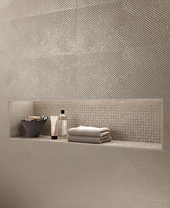 Открытые полки в нишах