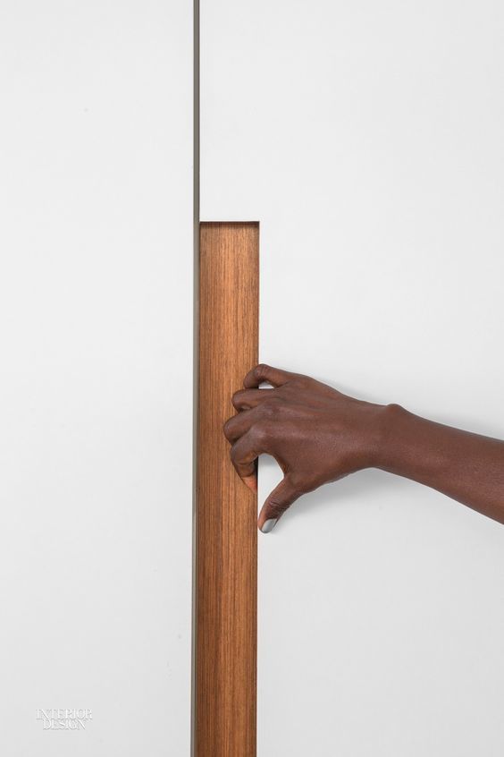 ТИП РУЧЕК - шкаф с интегрированными в фасад ручками