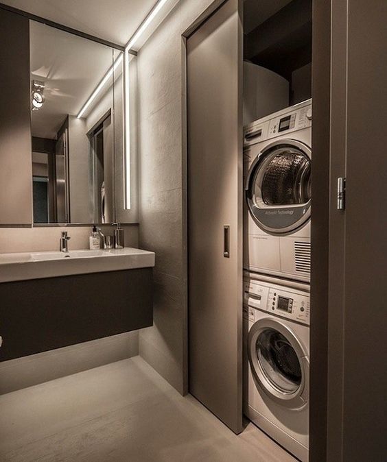 РАСПОЛОЖЕНИЕ "ПРАЧЕЧНОЙ" - в ванной комнате