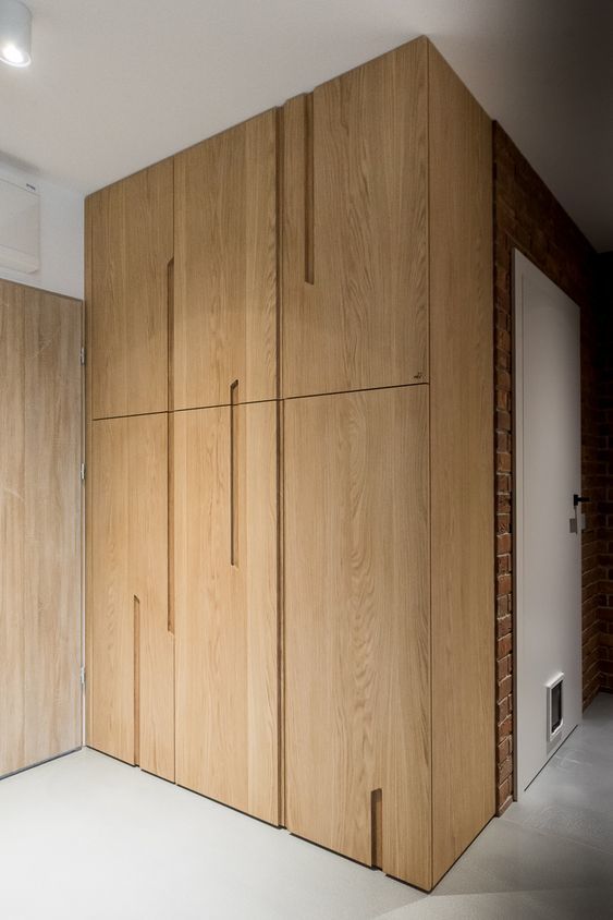 Шкафы из  МДФ в шпоне дерева