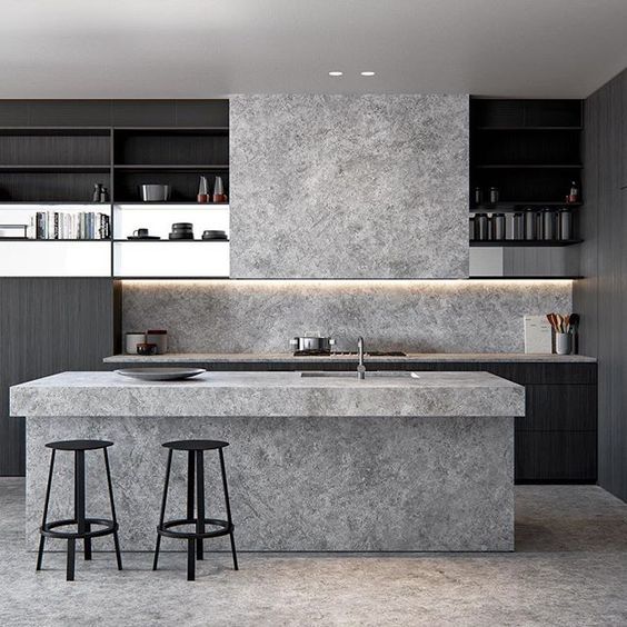 Интерьер в серых оттенках