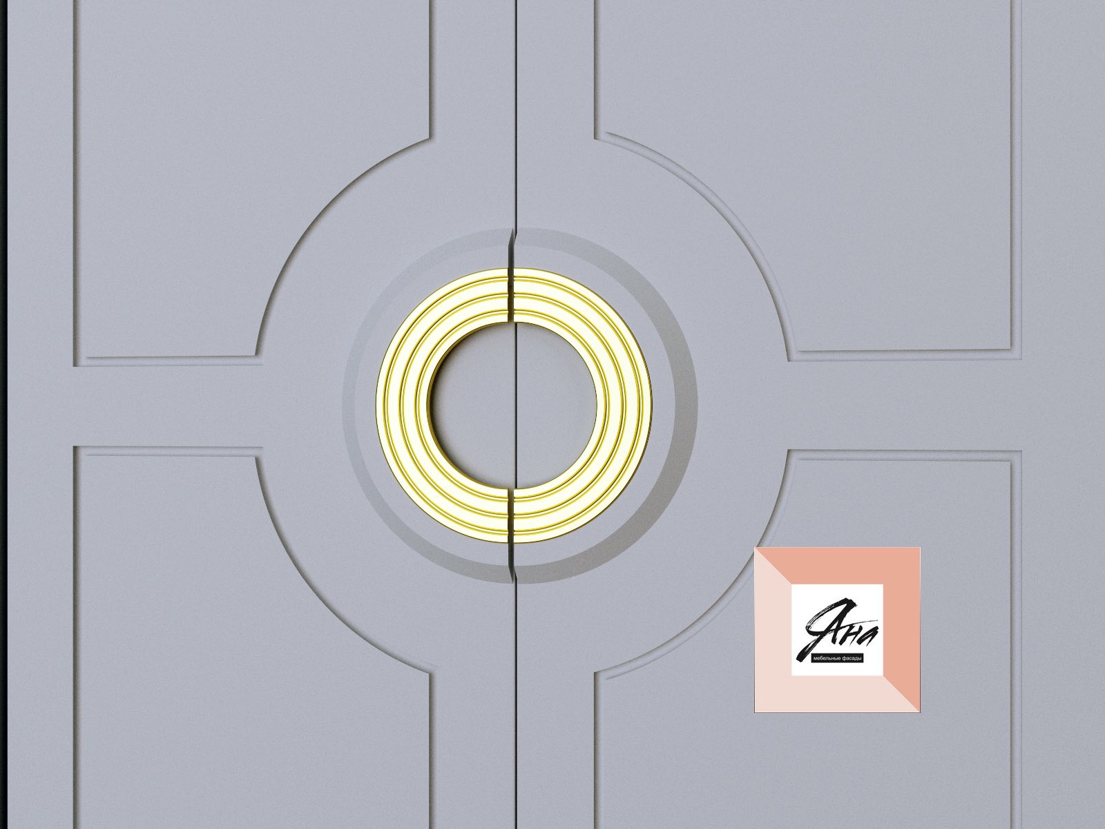 Фасад МДФ с молдингом "MD-4"