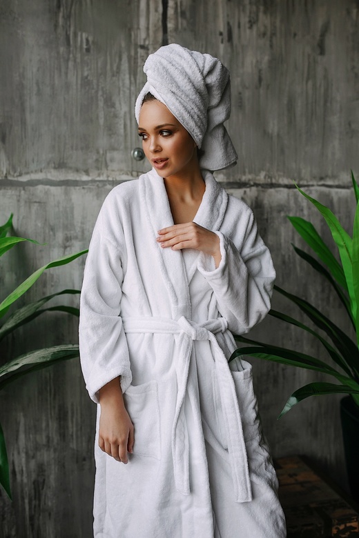 Велюровый халат (450 гр/м²)