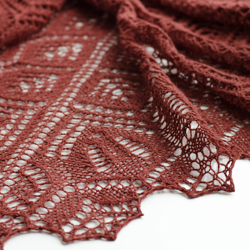 Описание по вязанию шали Инкас