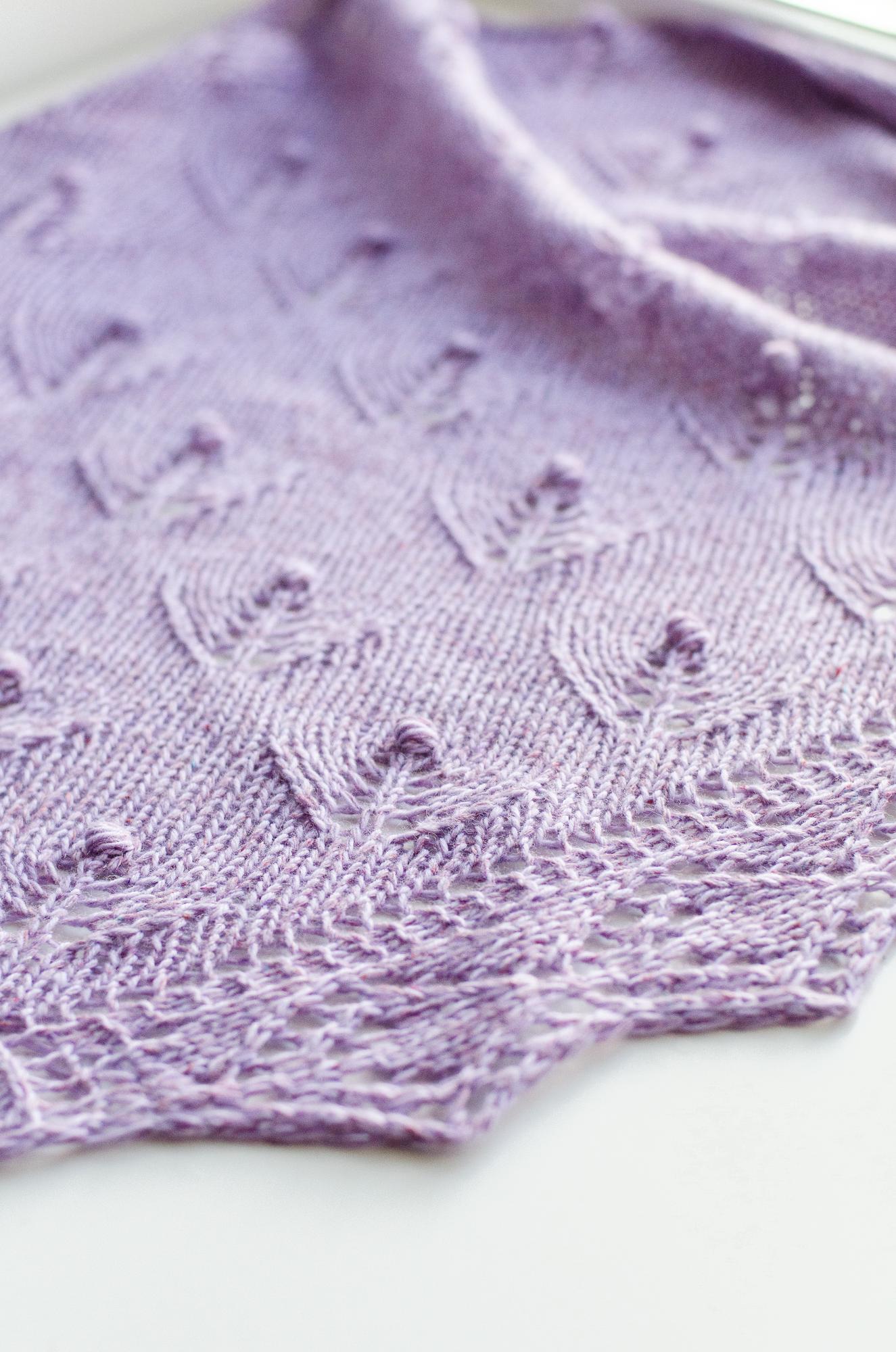 Описание по вязанию шали Зоруа