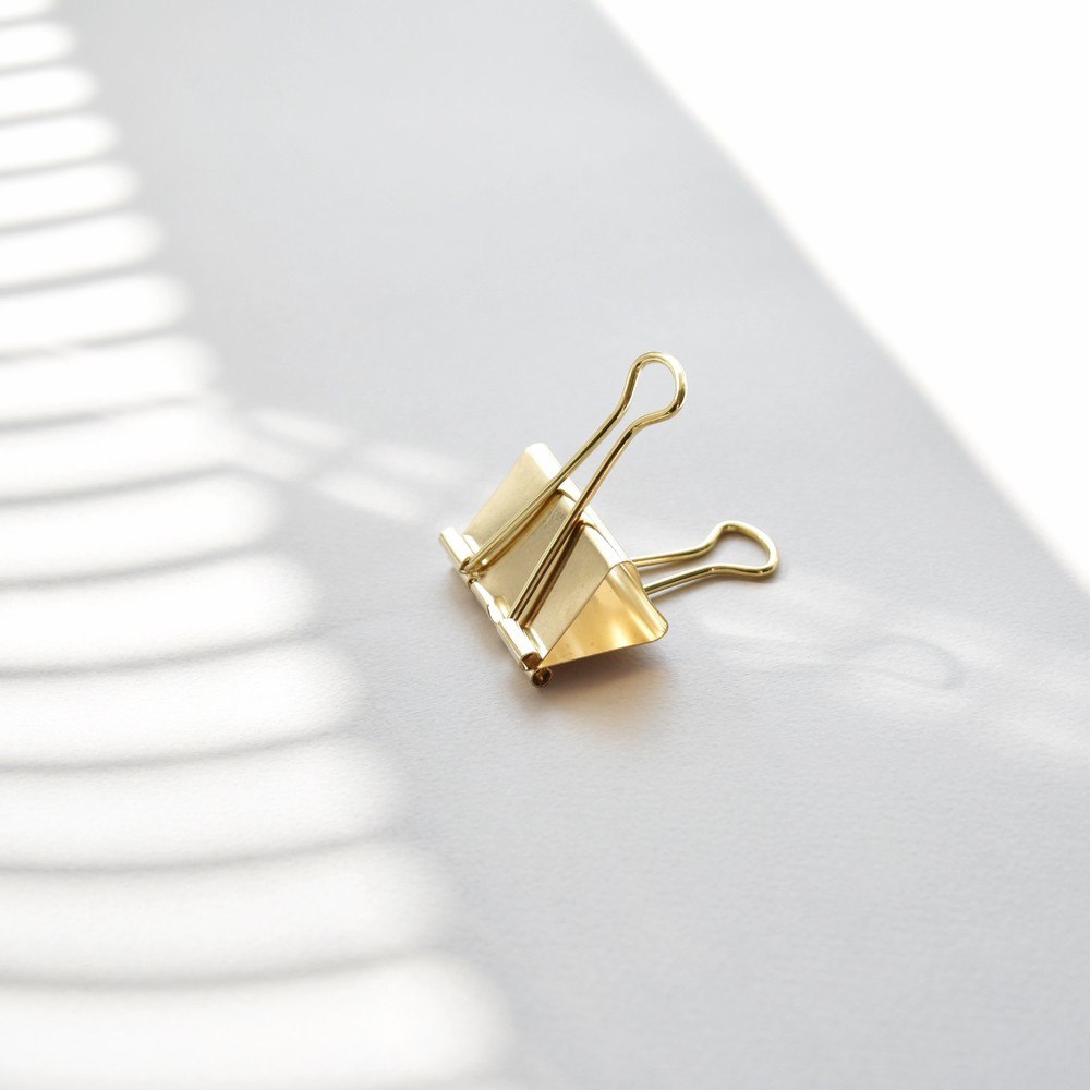 зажим Classic, золотой