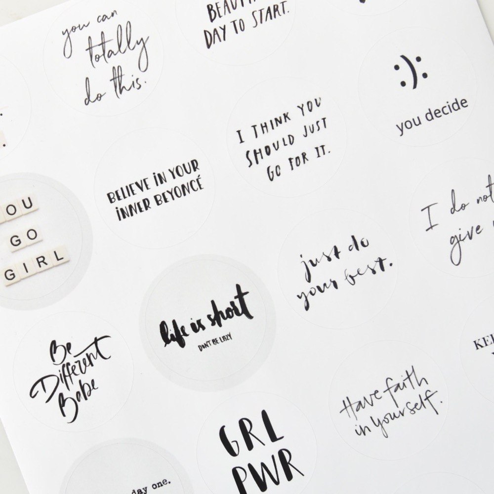 наклейки для ежедневника "You go girl"