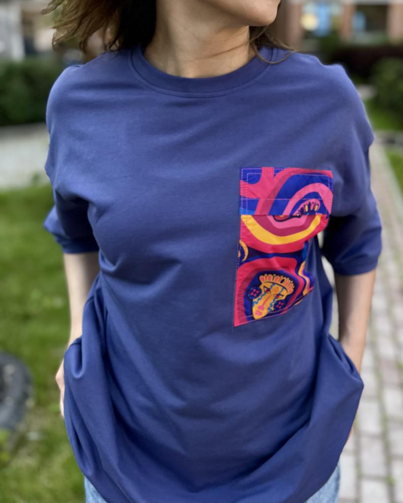 Черника оверсайз унисекс Афро