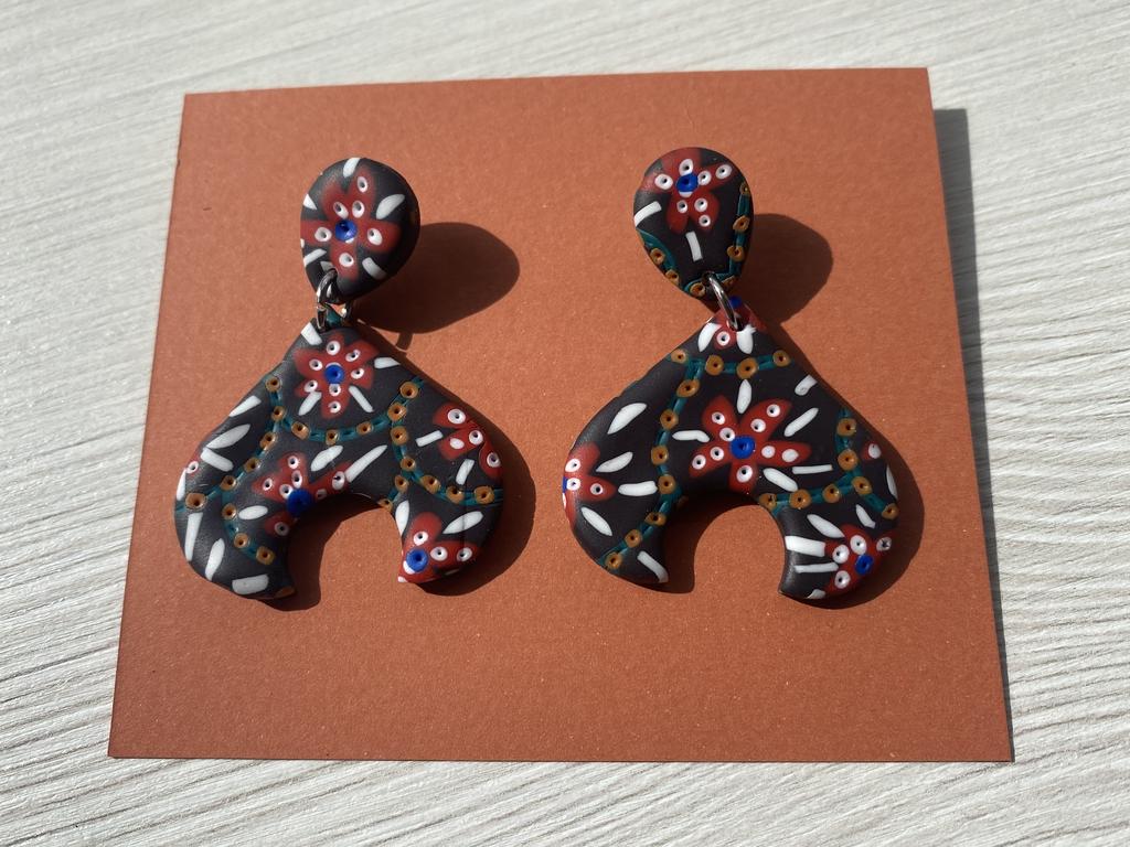 Серьги Кокошники