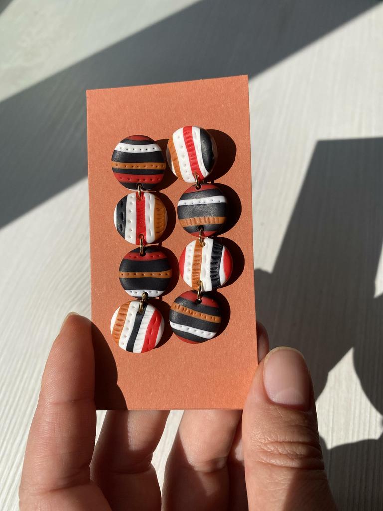 Серьги Апачи цепочки