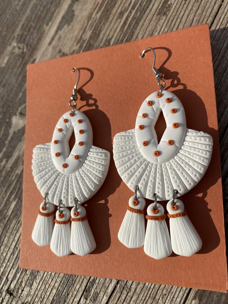 Серьги Бохо Памуккале