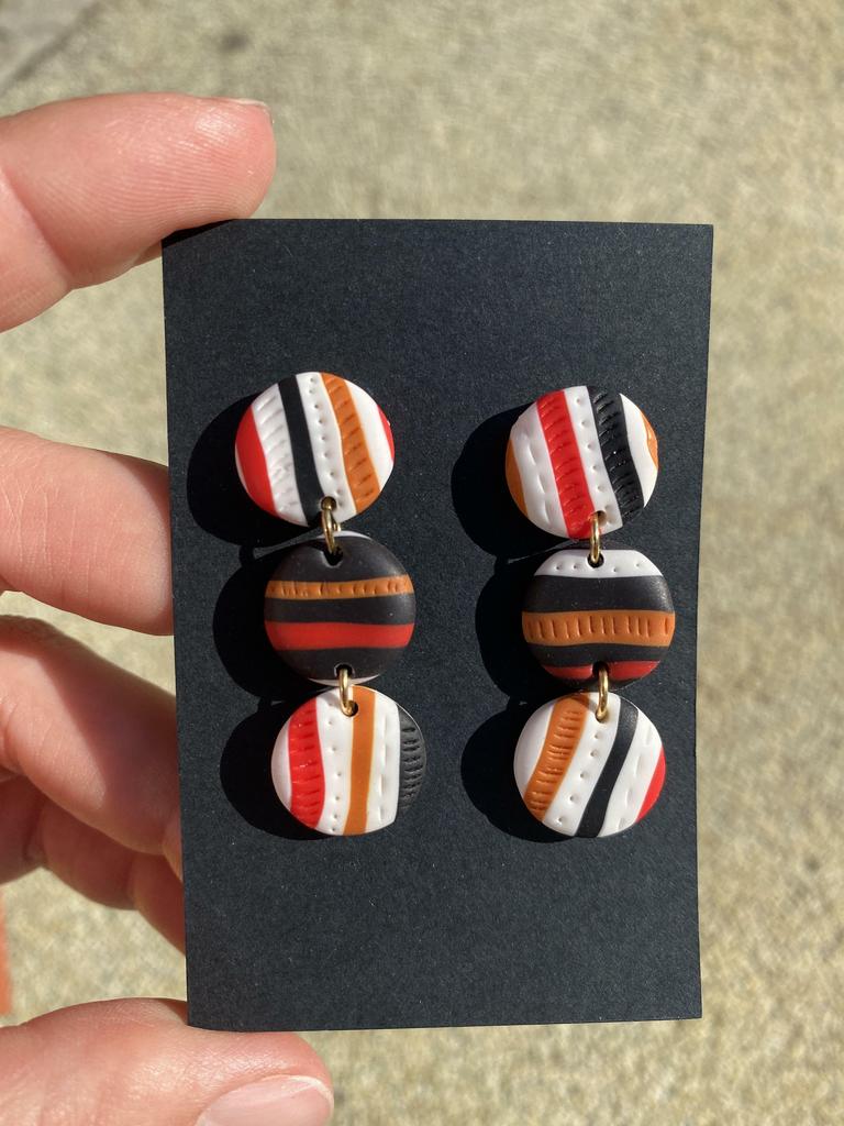 Серьги Апачи цепочки mini