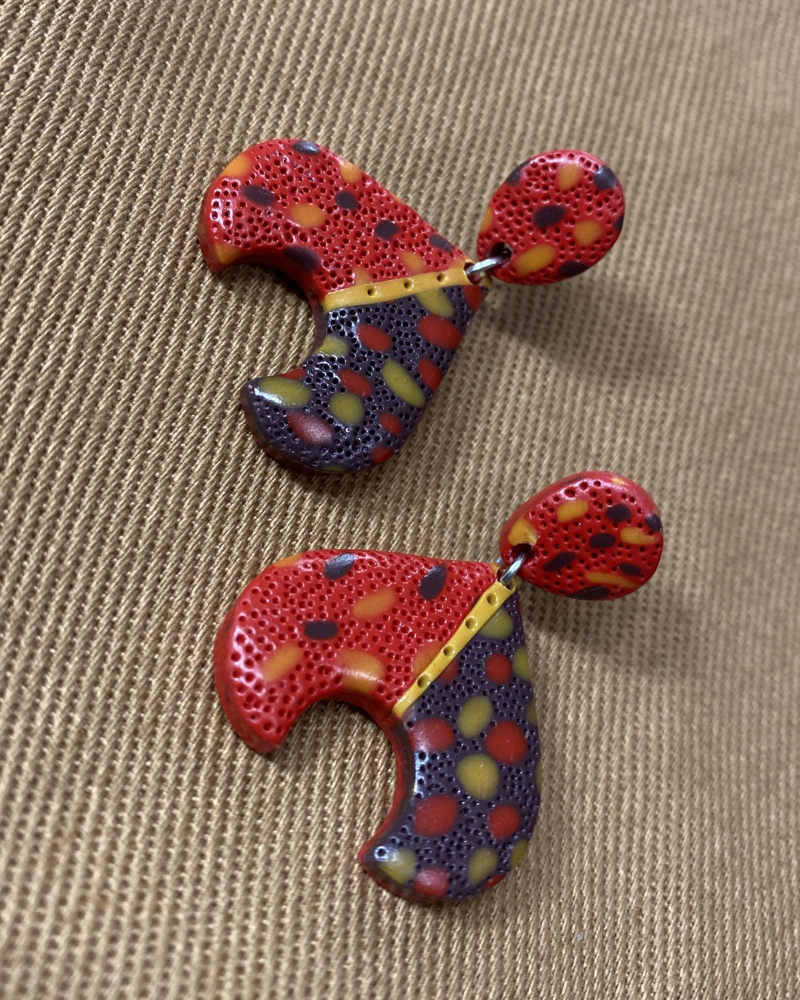 Серьги Кокошники Праздничные