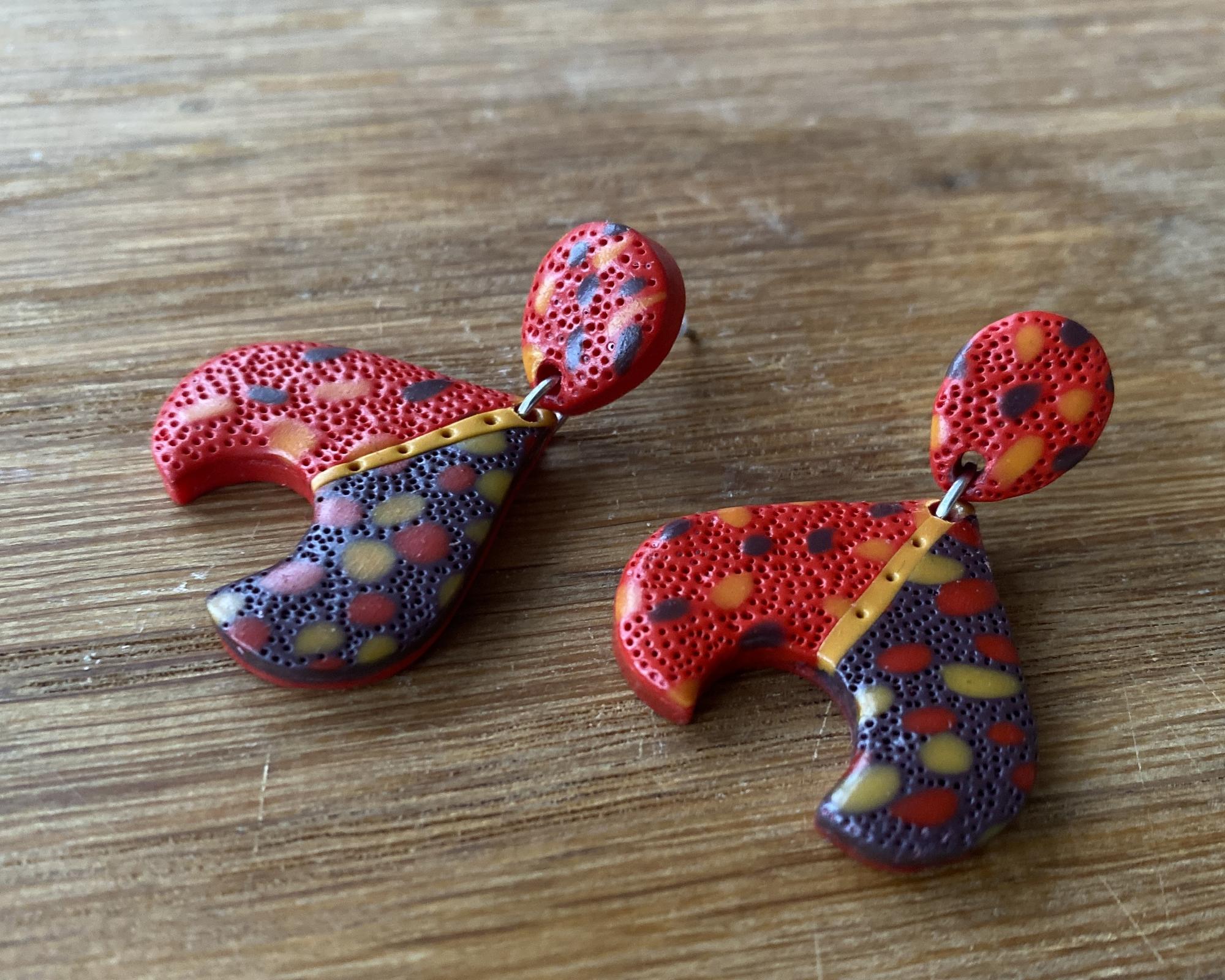 Серьги Кокошники Праздничные