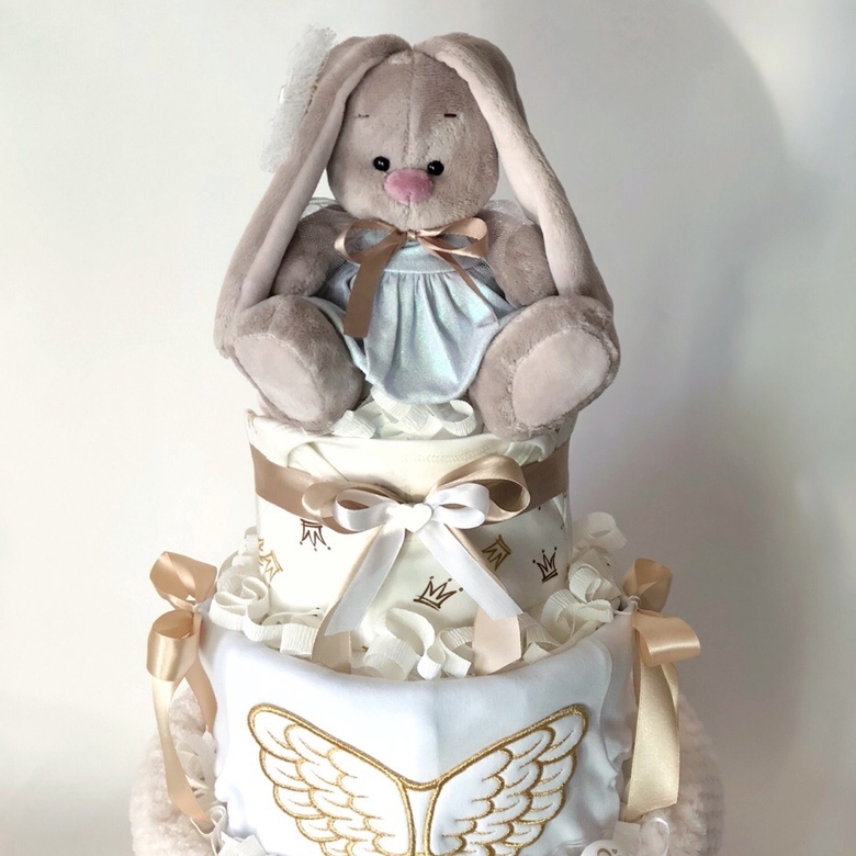 торт из памперсов для девочки зайка ми в платье спб