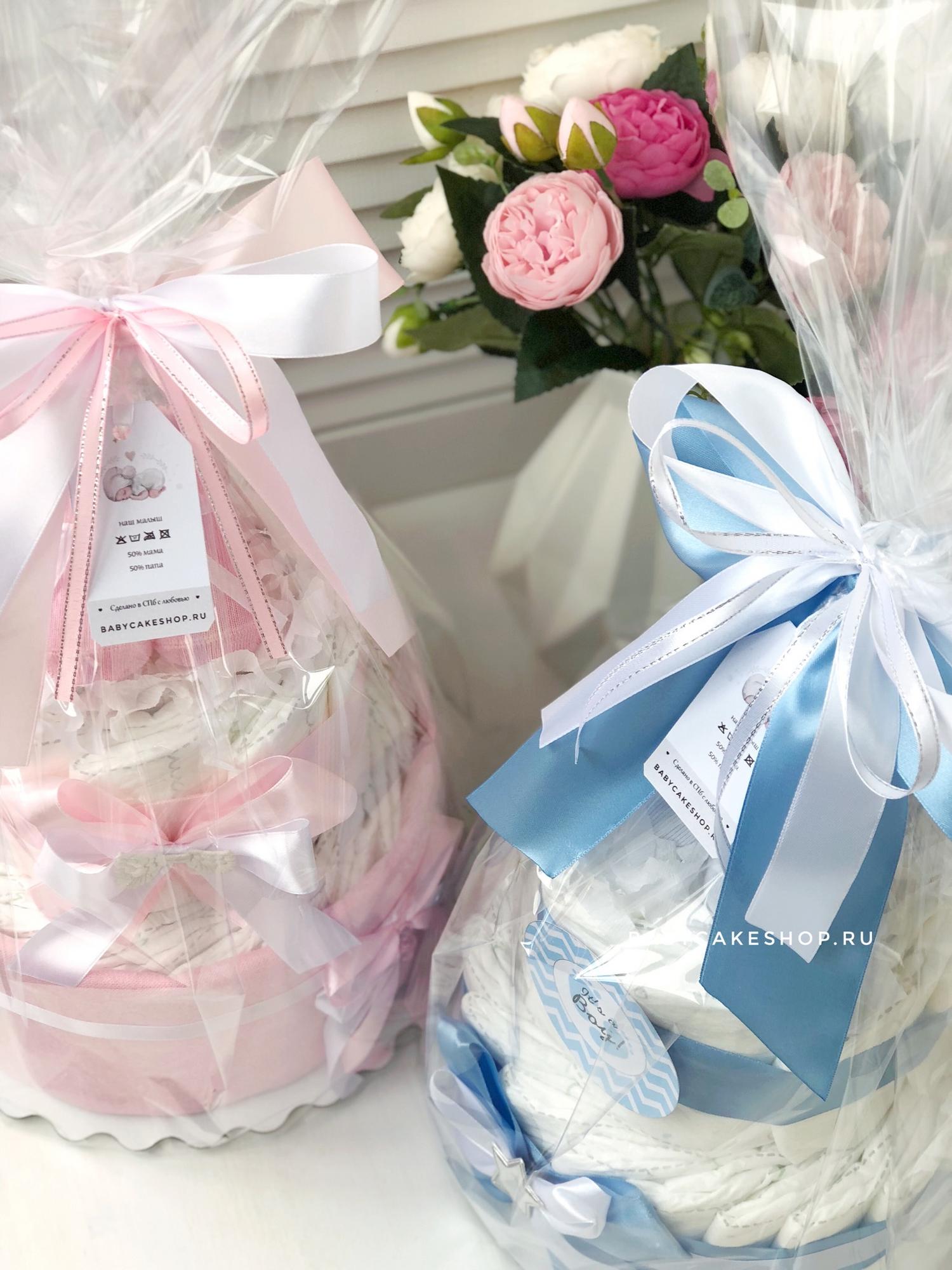 Торт из памперсов подгузников для ребёнка «Малыш»