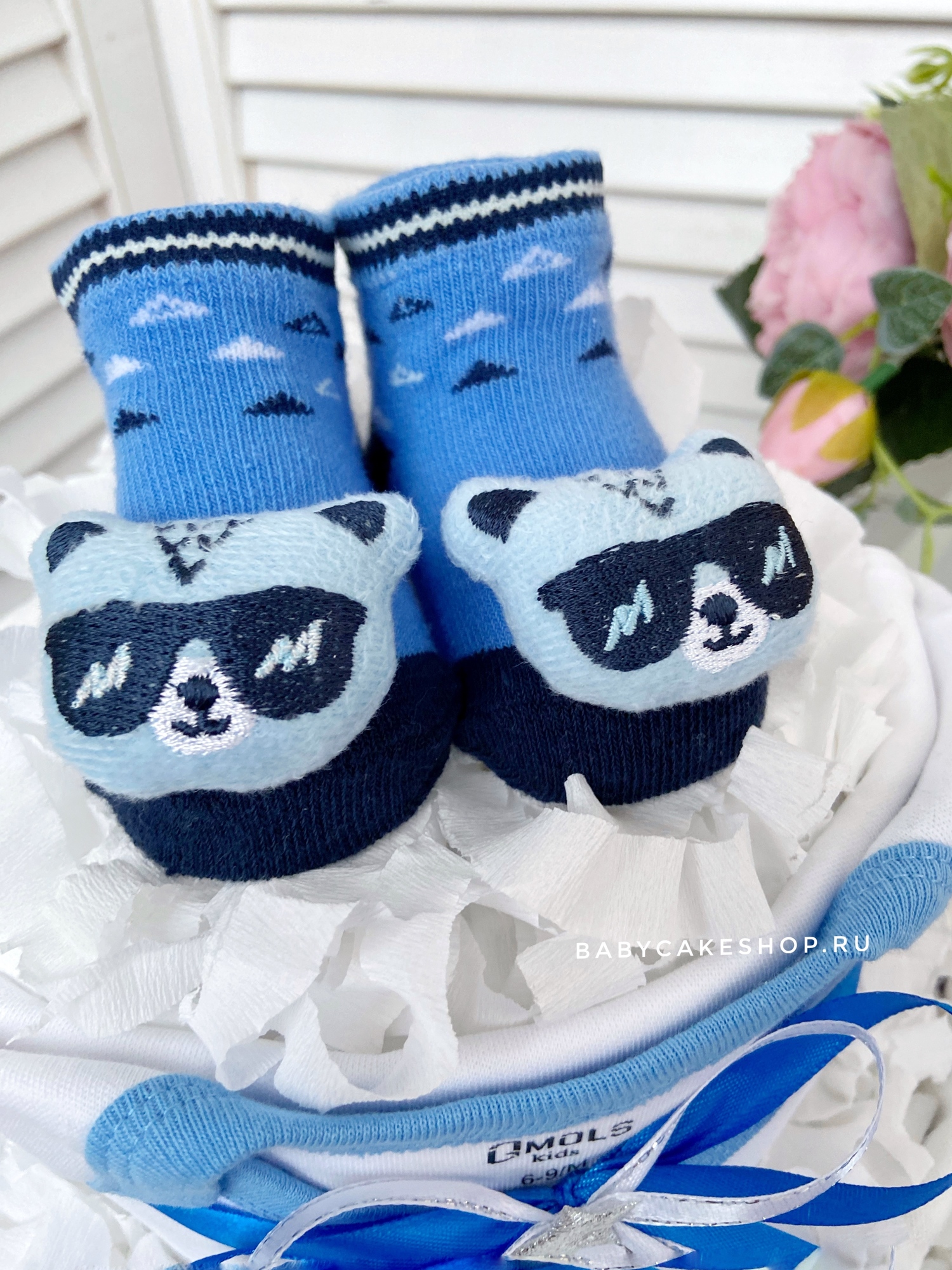 Торт из памперсов подгузников для мальчика «Звезда»