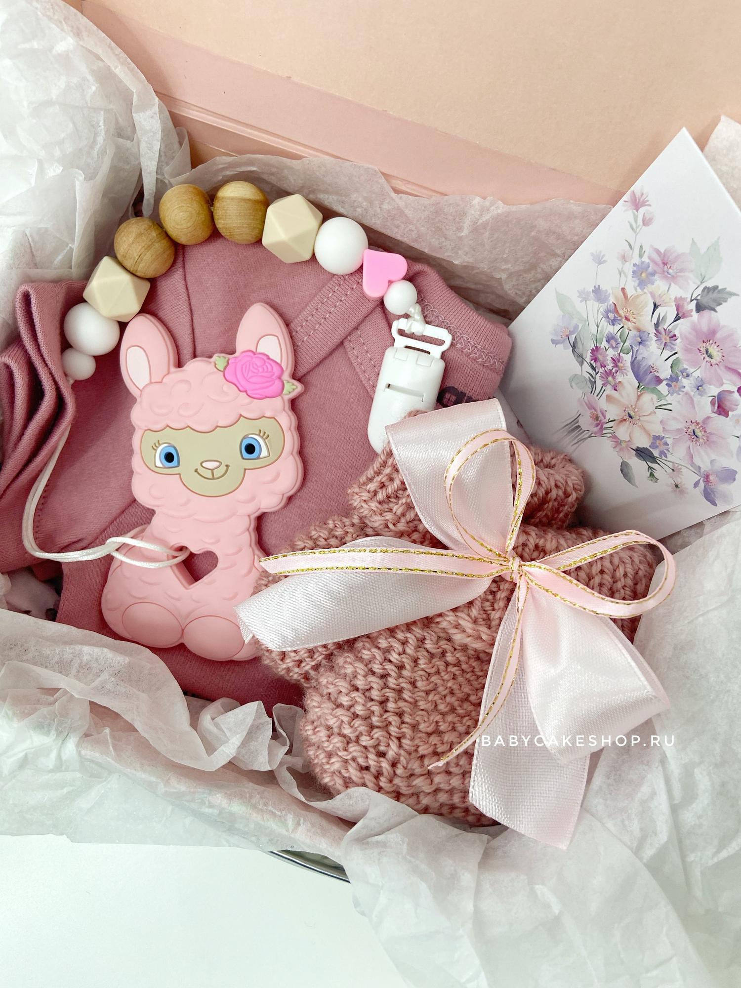 Подарочный набор бэби - бокс коробка на рождение ребенка для девочки «Барашка»