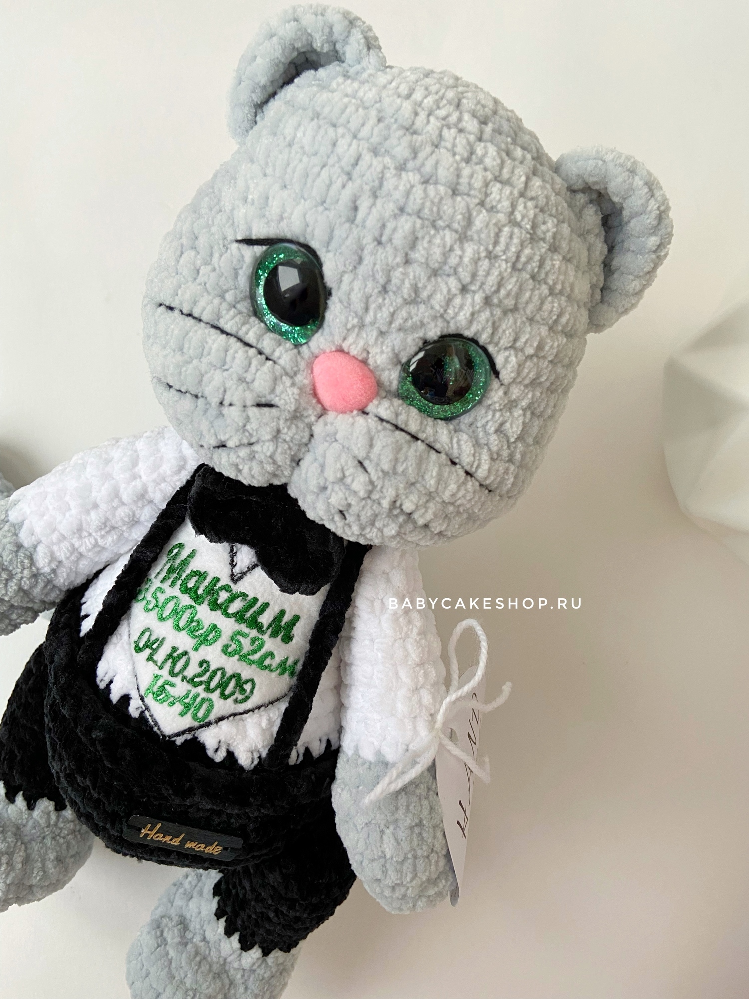 Вязаная мягкая игрушка ручной работы "Котики"