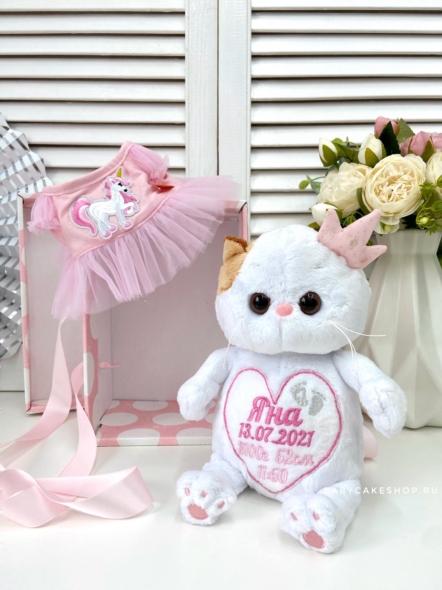 Именная мягкая игрушка кошечка «Малышка Ли-Ли»