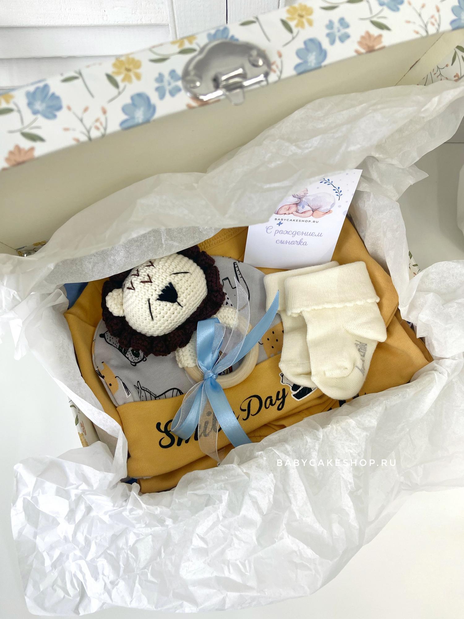 Бэбибокс подарок на рождение набор «Лёва»